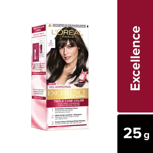 LOREAL HR/COLOR EXCE DARKEST BROWN3 24ML