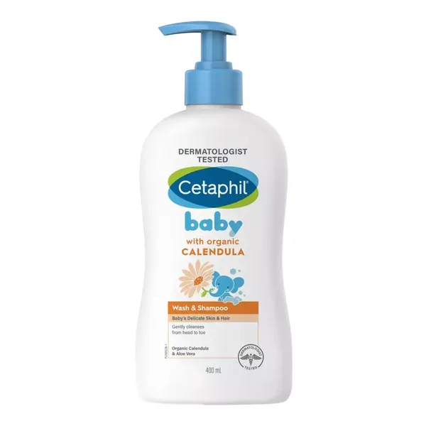 CETAPHIL BABY WASH & SHMP ORG/CALEN 399ML