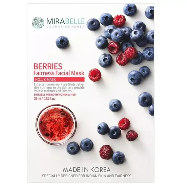 MIRABELLE KOREA F/MASK BERRIES FAIR 1PC