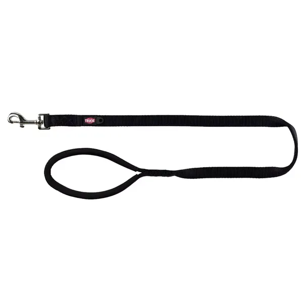 TRIXIE PREMIUM LEASH  M-L: 1.0 M/20 MM  BLACK 1PC