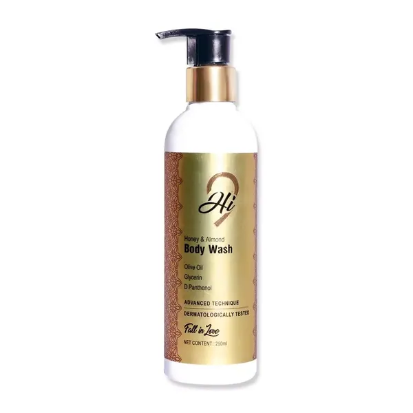 HI9 B/WASH HONEY & ALMOND 250ML