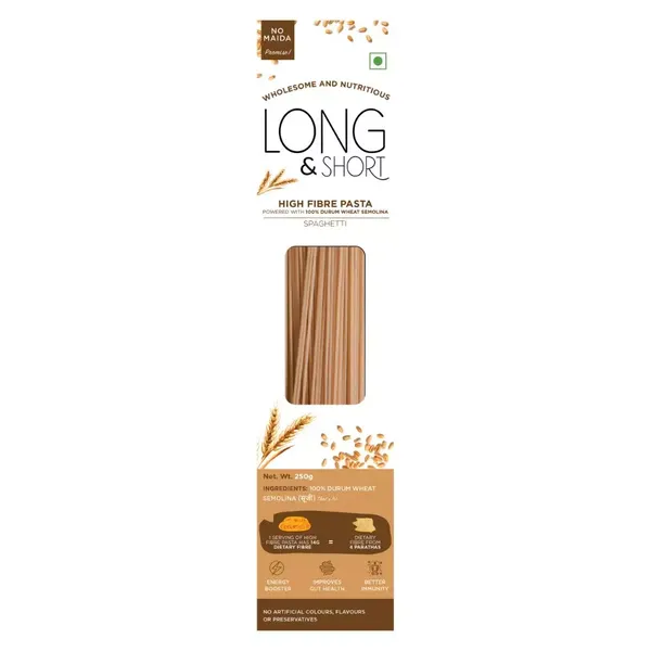 LONG N SHORT PASTA WHL WHT SPAGHETI 250G