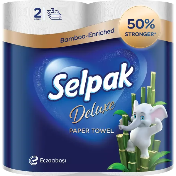 SELPAK PAPER TOWEL DELUXE 3PLY 2PC