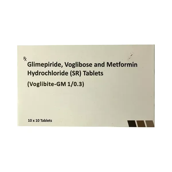 VOGLIBITE-GM 1/0.3MG 10TAB