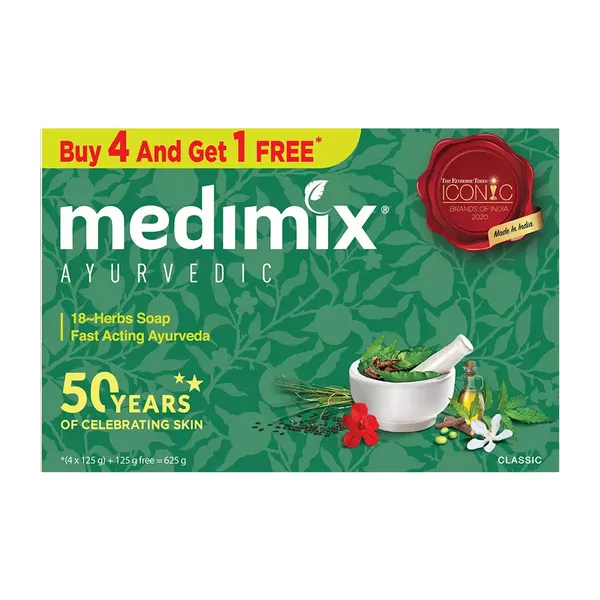 MEDIMIX SOAP 18HERB AYURVEDA 4+1 125GM