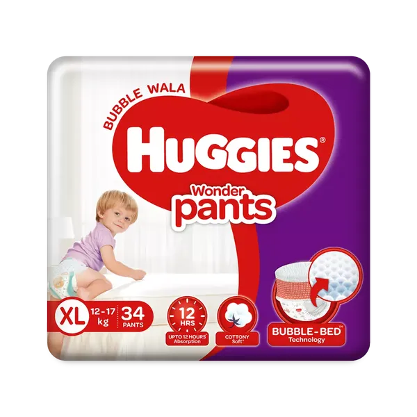 HUGGIES DIAP PANTS WONDER XL 34PC