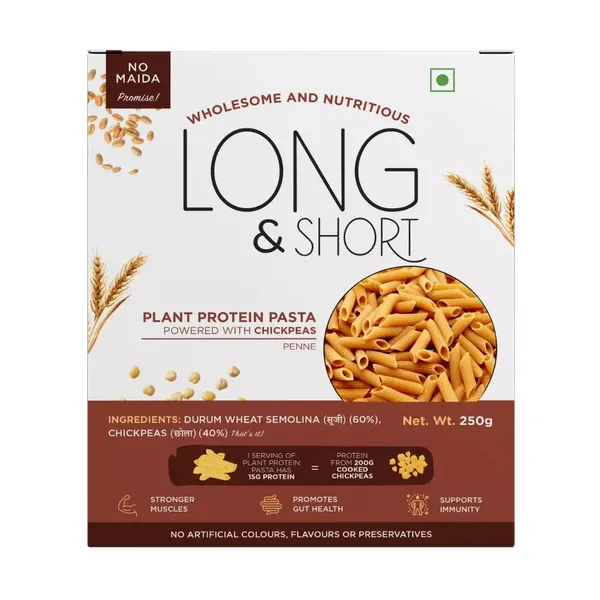 LONG N SHORT PASTA CHICKPEA PENNE 250G