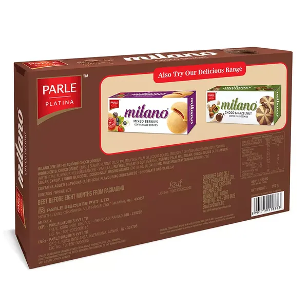 PARLE MILANO CHOCO DELIGHT 250GM