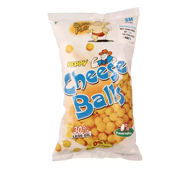 PEPPY CHEESE BALLS 75GM