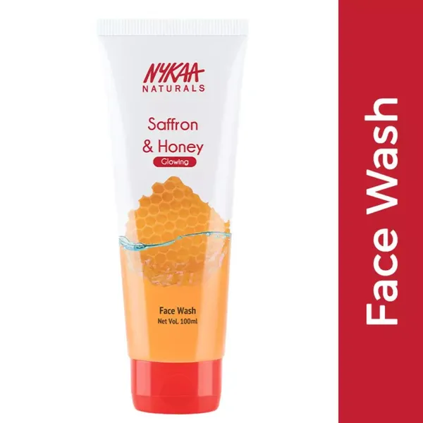 NYKAA NATURALS SAFFRON & HONEY GLOWING F/WASH 100ML