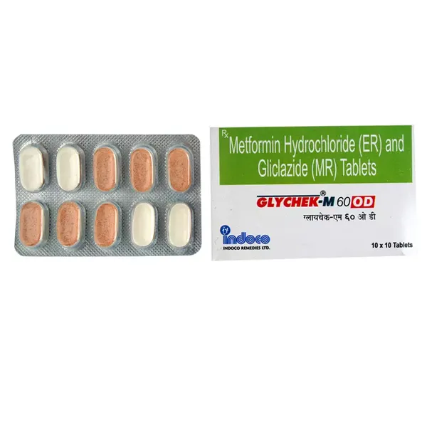 GLYCHECK-M 60MG OD 10TAB