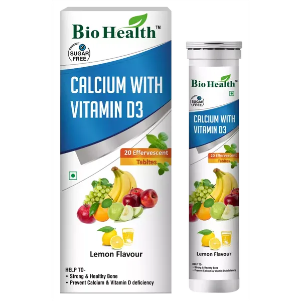 BIOHEALTH CALCIUM & VITAMIN D3 20TAB