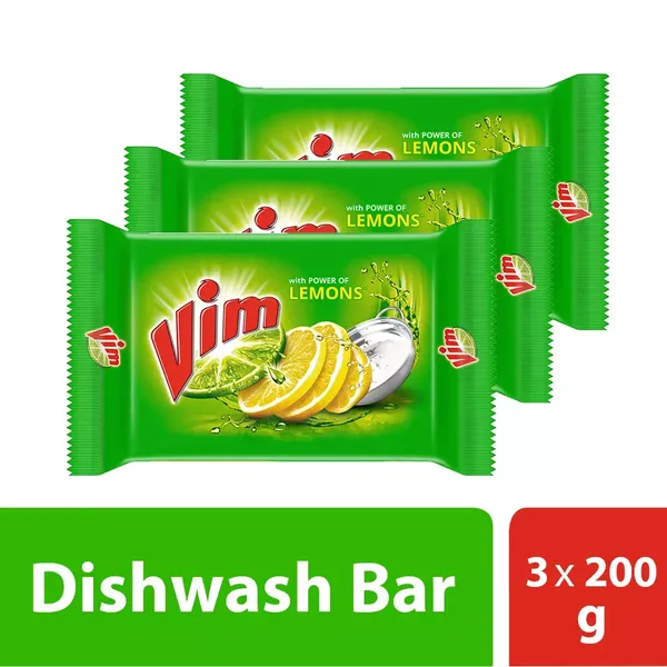 VIM SOAP DISH WASH 3X200GM