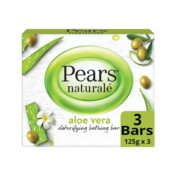 PEARS SOAP NATURALE/ALOE 3X125GM