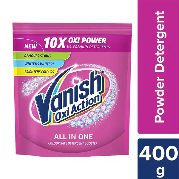 VANISH OXI ACTION PWDR DETERGENT 400GM