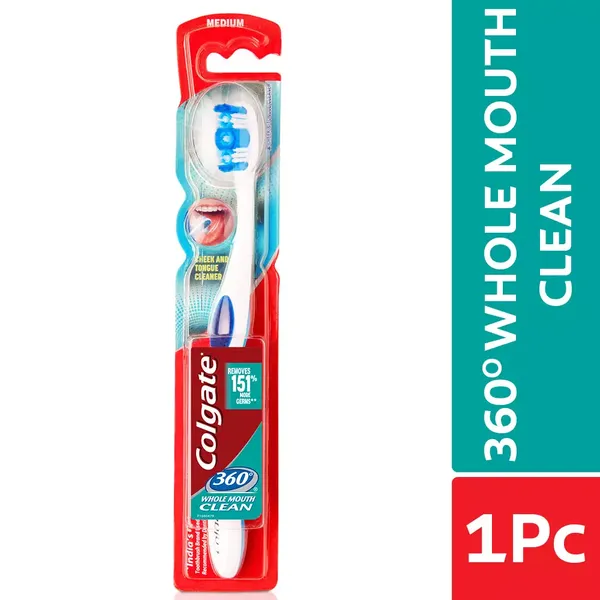 COLG T/BRUSH 360 WHOLE M/CLEAN SOFT 1PC