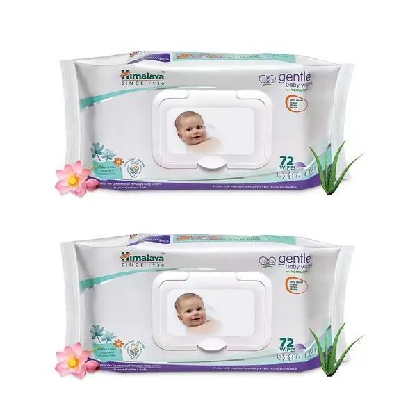 HIMA BABY WIPES COMBI PACK OF 2X72PC