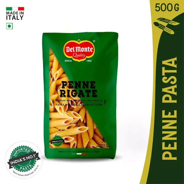 DEL MONTE DURUM WHEAT PASTA  PENNE RIGMATE  500GM