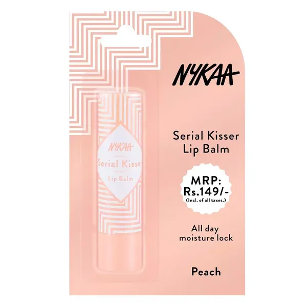 NYKAA SERIAL KISSER LIP BALM PEACH 4.5GM