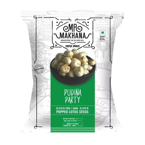 MR MAKHANA ROASTED PUDINA PARTY 75GM