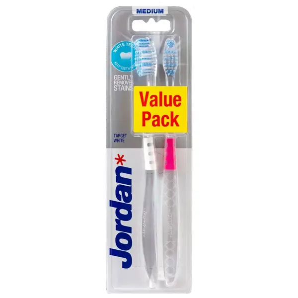 JORDAN T/BRUSH TARGET WHITE MEDIUM 2PC