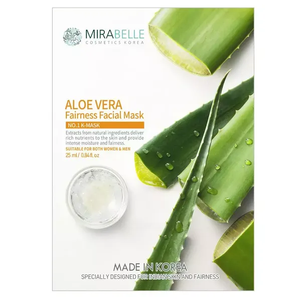 MIRABELLE KOREA F/MASK ALOEVERA FAIR 1PC