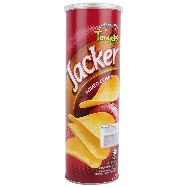 JACKER CHIPS POTATO TOMATO 160GM