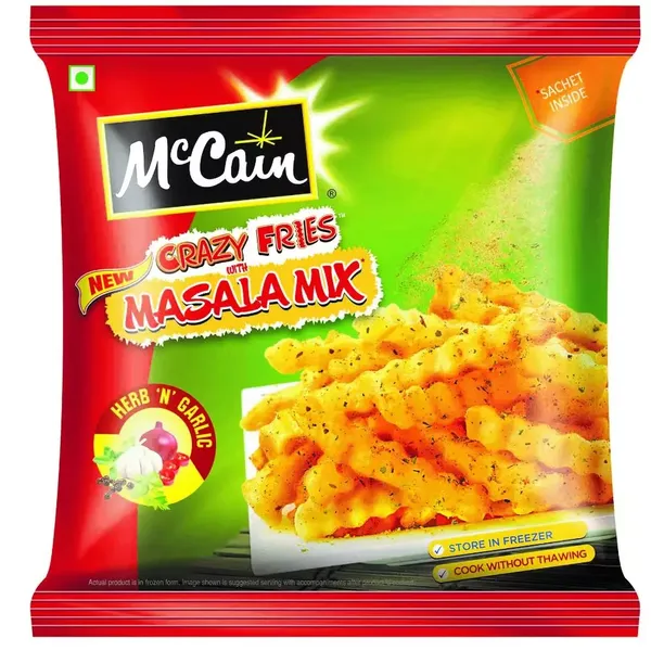 MCCAIN CRAZY FRIES HERB N GARLIC 400GM