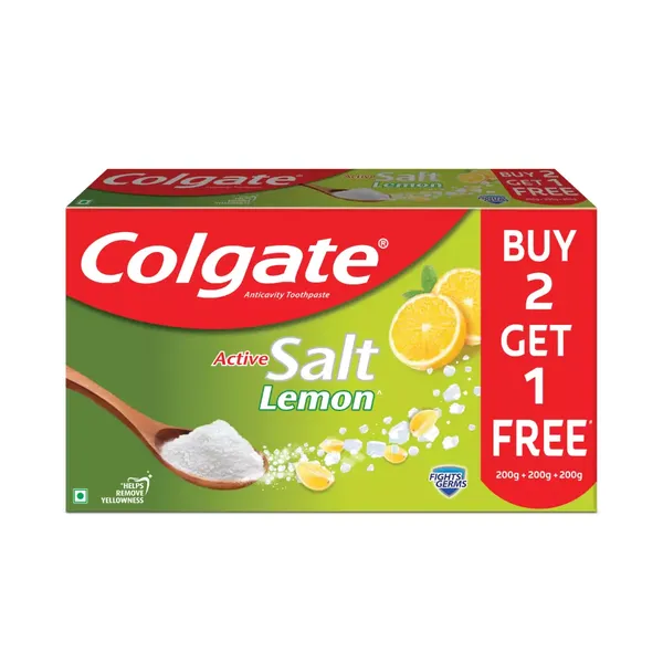 COLG T/PASTE SALT LEMON 200GM