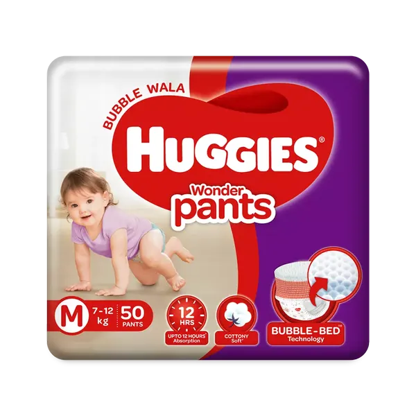 HUGG DIAP PANTS WONDER M 50PC