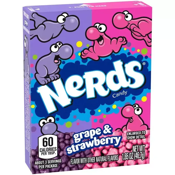 WONKA NERDS CANDIES STRAWB 46.7GM