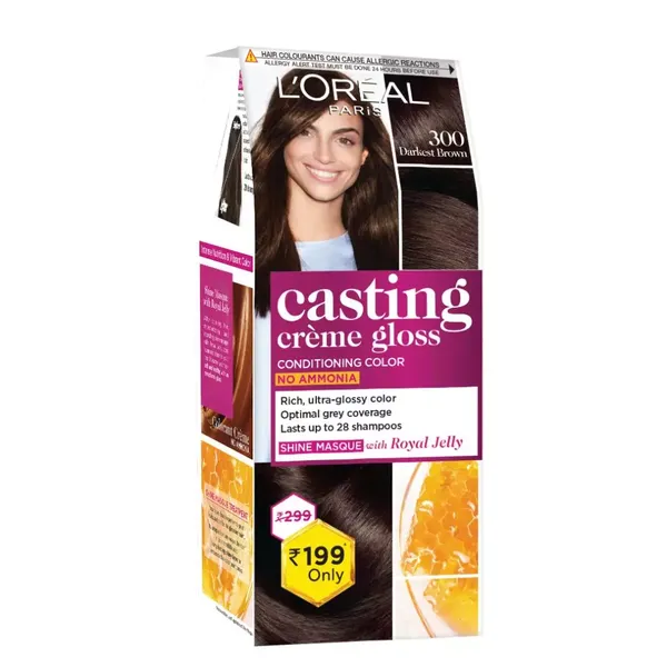 LOREAL HR/CLR CAST D/BROWN 300 MINI 1PC