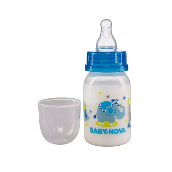 BABY-NOVA FEED/BOTT BLUE ELEPHANTS 125ML