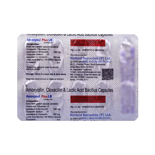 AMOXYNOL PLUS-LB 250MG 10CAP