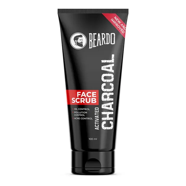 BEARDO F/SCRUB ACTIVATED CHARCOAL 100ML