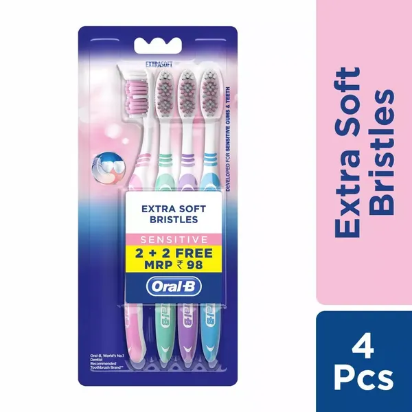 ORAL B T/BRUSH SENSITIVE WHITENING S 3PC