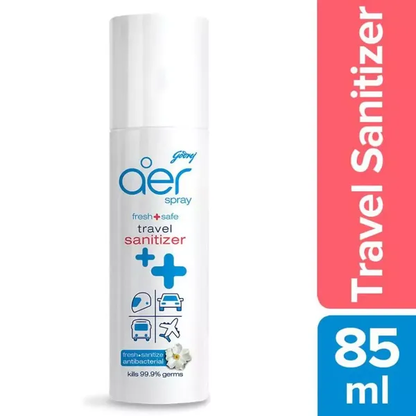 AER TRAVEL SANITIZER SPRAY COOL BLUE 85ML