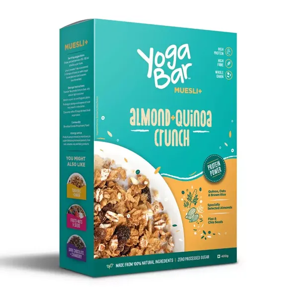 YOGA BAR MUESLI ALMND QUINOA 400GM