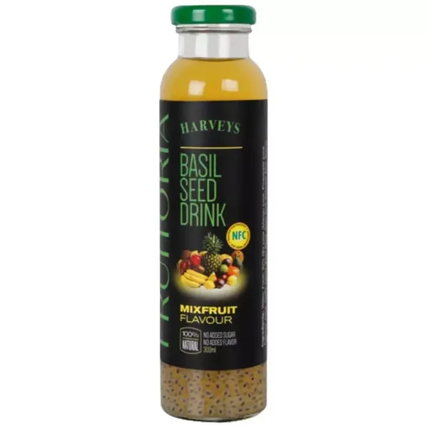 FRUITORIA BASIL SEED DRINK M/FRUITS 300ML