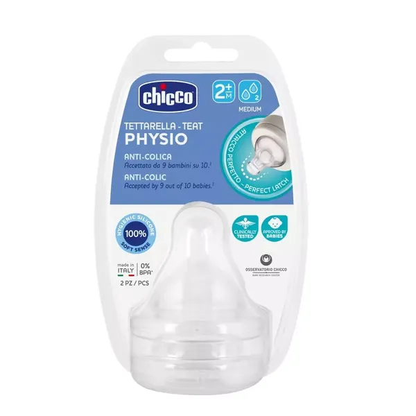 CHICCO NIPPLE 2M+2PC