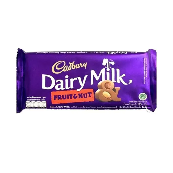 CADB CHOC DAIRY MILK FRUIT/NUT 165GM I