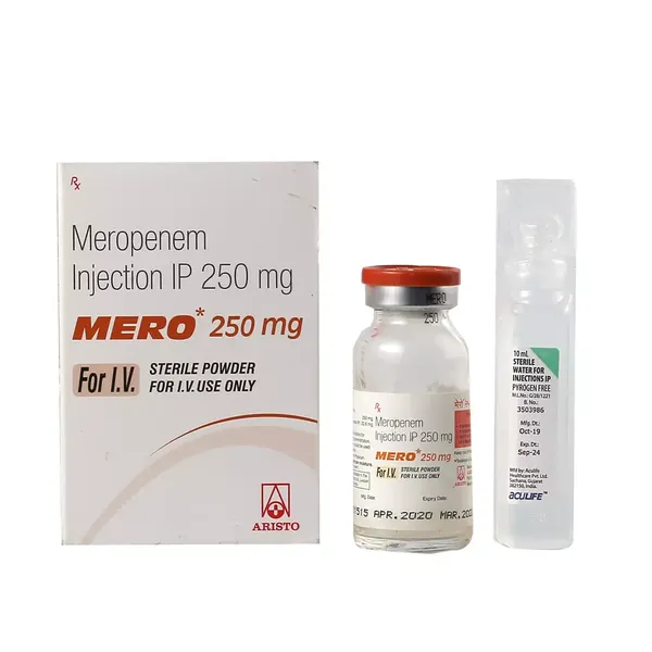 MERO 250MG INJ VIAL