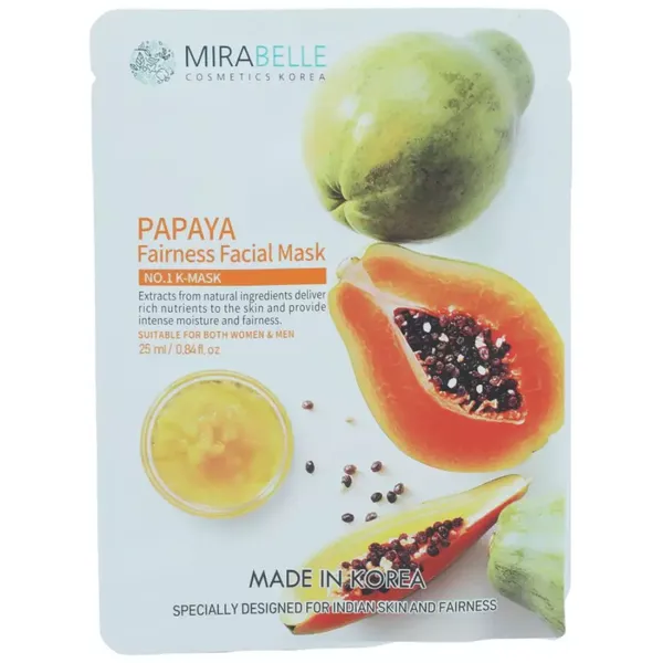 MIRABELLE KOREA F/MASK PAPAYA FAIR 1PC