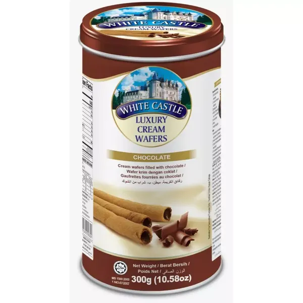 WHITE CASTLE CRM WAFER CHOCLATE 300GM