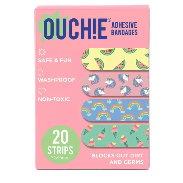 OUCHIE WASHPROOF PINK 20PC