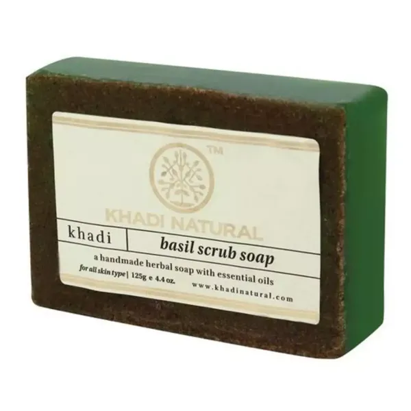 KHADI SOAP BASIL SCRUB 125GM