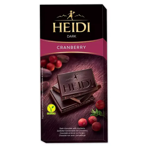 HEIDI CHOC DARK CRANBERRY 80G