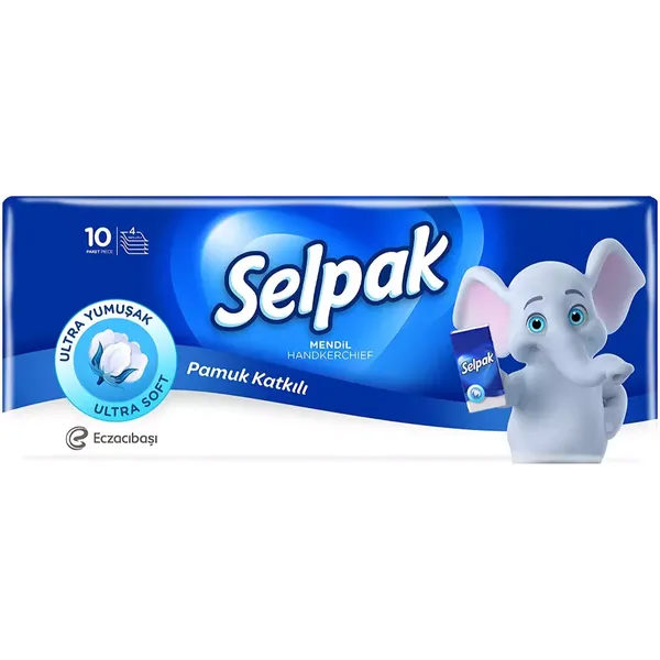 SELPAK ULTRA SOFT POCKET TISSUE 4PLY 10PC