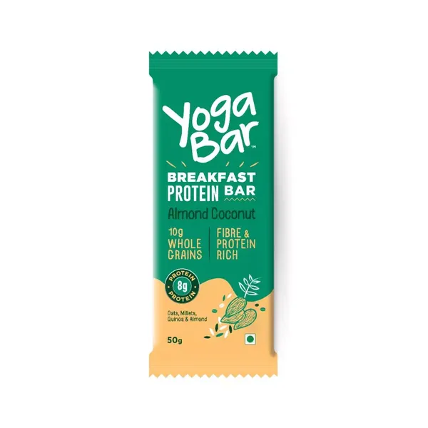 YOGA BAR B/FAST PROTEIN ALMOND/COCONUT 50GM