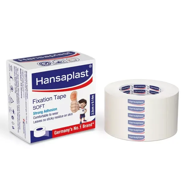 HANSAPLAST FIXATION TAPE (2.5CMX9.14) 1PC